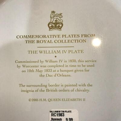 Lot 4-Z Tin Commemorative Plates from the Royal Collection