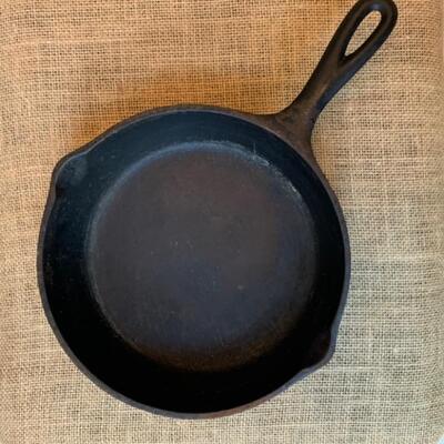 Vintage Black Iron Skillet 