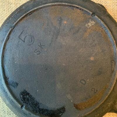 Vintage Black Iron Skillet 