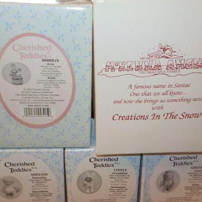 Cherished Teddies Bears New 7 new in box.