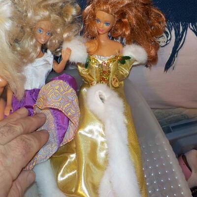 5- 1985's/ 1986 Barbie dolls.
