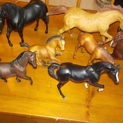 9 Horses made of solid gas.