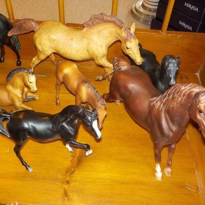 9 Horses made of solid gas.