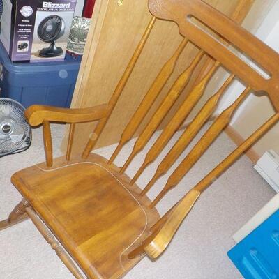 Vintage maple rocker.  ( Nichols),