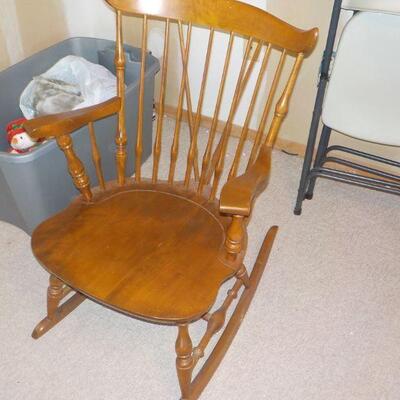 Vintage maple rocker.  ( Nichols),