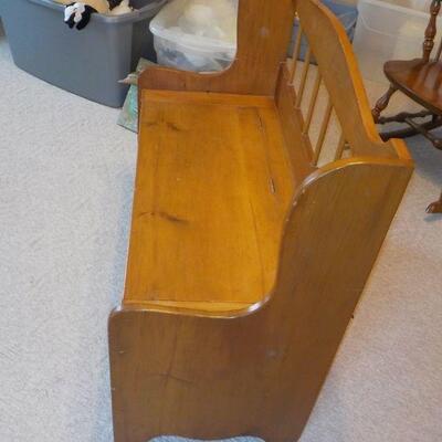 toy chest bench solid pine.