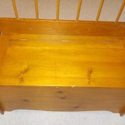 toy chest bench solid pine.