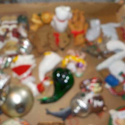 SANTA'S 2ND BOX OF XMASS ORNAMENTS.