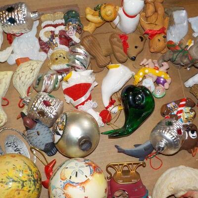 SANTA'S 2ND BOX OF XMASS ORNAMENTS.
