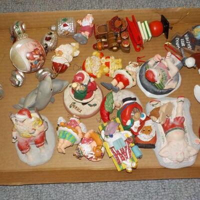 SANTA'S 3RD BOX OF XMASS ORNAMENTS.