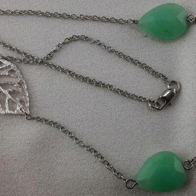 Extra Long Necklace with Gemstones