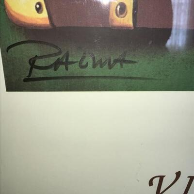 Framed Louis Vuitton Signed Vintage Equator Run
