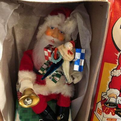 #202 Animated Battery and coin operated SANTA Bank 