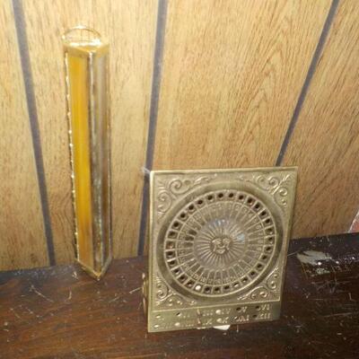 Brass Kaleidoscope and Brass Real Sun Dial.