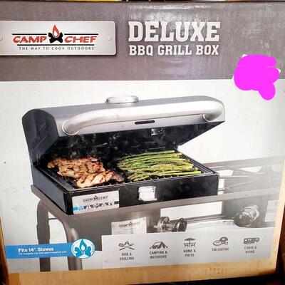CAMP CHEF DELUXE BBQ GRILL BOX - NEW 