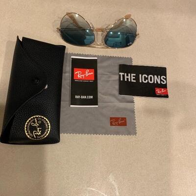 Brand new Ray ban blue lens aviator sunglasses