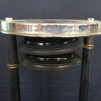 Vintage Art Deco Chrome Ashtray Stand