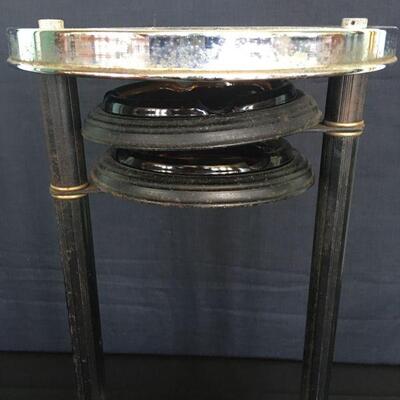 Vintage Art Deco Chrome Ashtray Stand