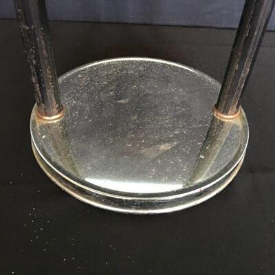 Vintage Art Deco Chrome Ashtray Stand