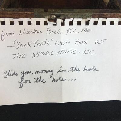Whotehouse Cash Box w/ History