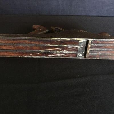 Cast Iron & Rosewood Inlaid Antique Plane