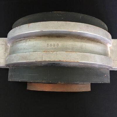Wooden Foundry Mold Red/Silver