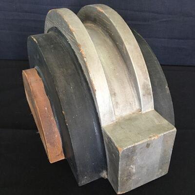 Wooden Foundry Mold Architectural Black/Silver