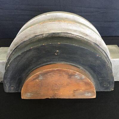 Wooden Foundry Mold Architectural Black/Silver