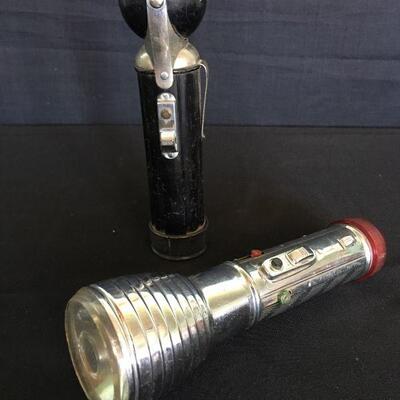 USA - LITE Flash Light "Swivel Head" & Tri-Color Flashlight  Pair