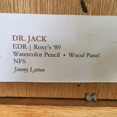 Jimmy Lytton Portrait "Dr. Jack, Roxy's" 2017