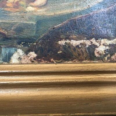 "Three Graces w/ Sphinx" Oil on Canvas Hand-Painted Copy