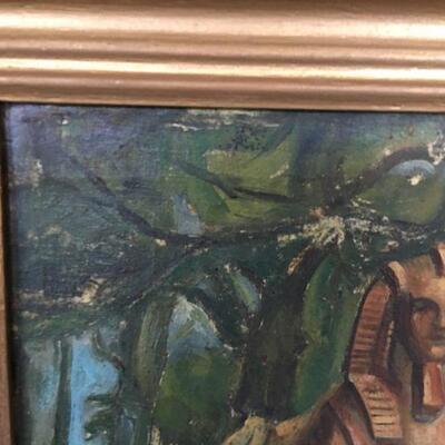 "Three Graces w/ Sphinx" Oil on Canvas Hand-Painted Copy