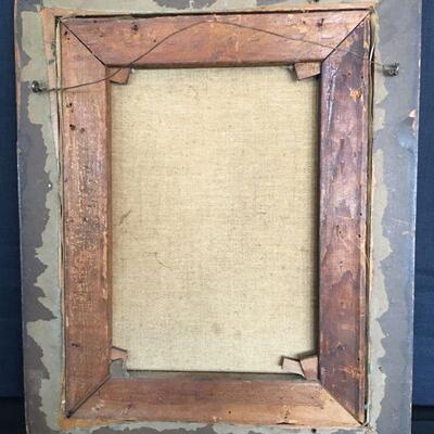 "The Finding of the Moses" Hand Painted Early Copy of Caghari in Antique Frame