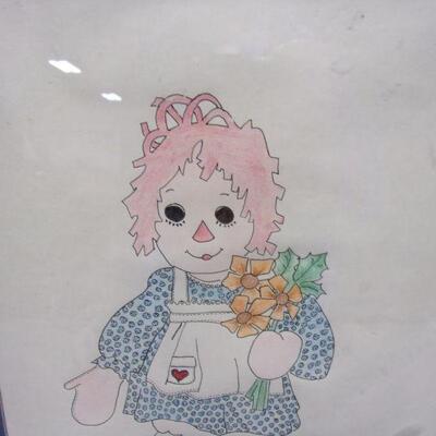 Lot 166 - Raggedy Ann Drawing