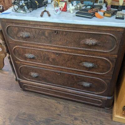 Antique Dresser with Marble Top Only