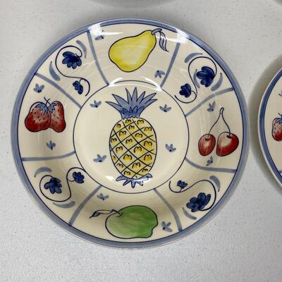 4pc Fruit Medley Bowl / Oval Platter