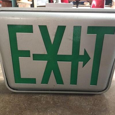 Pair of Metal "EXIT" Signs