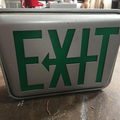 Pair of Metal "EXIT" Signs