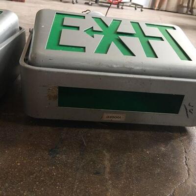 Pair of Metal "EXIT" Signs
