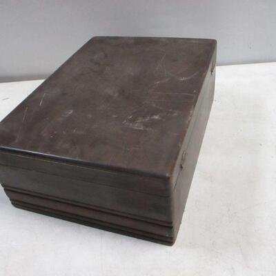 Lot 174 - Mixed Plated Flatware With Storage Box