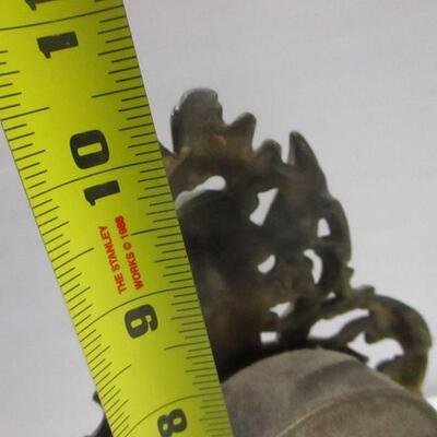 Lot 178 - Clock & Brass Door Knocker