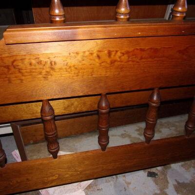 Lot 184 - Walnut Full/Queen Bed Frame with Rails 61"