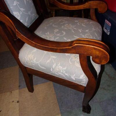 Lot 186 - Spectacular Antique Matching Mahogany Framed Loveseat with 2 Chairs 