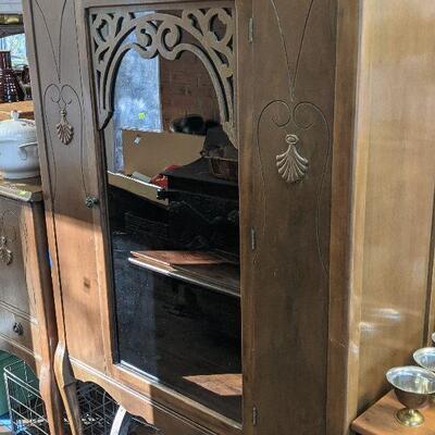 Art Deco Dish Cabinet