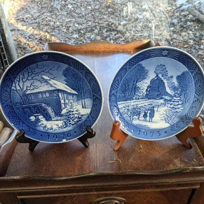  Blue willow type collector plates 