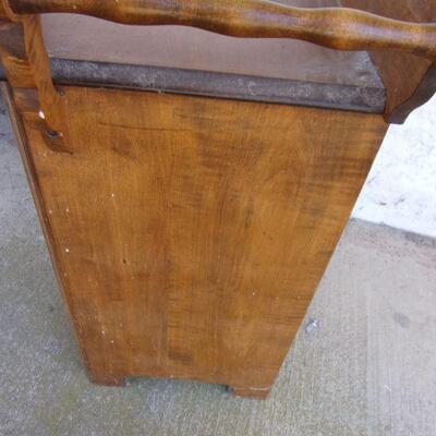 Lot 193 - Vintage Solid Wood Commode or Wash Sink
