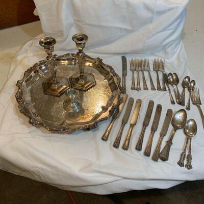 Selection of silver plate wares