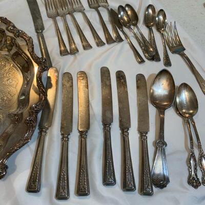 Selection of silver plate wares