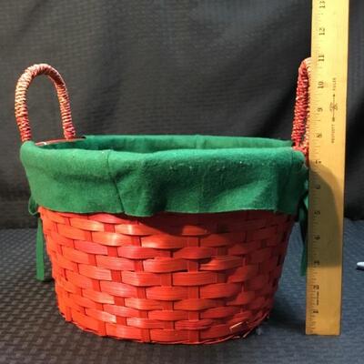 Red & Green Holiday Basket