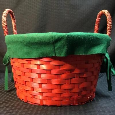 Red & Green Holiday Basket